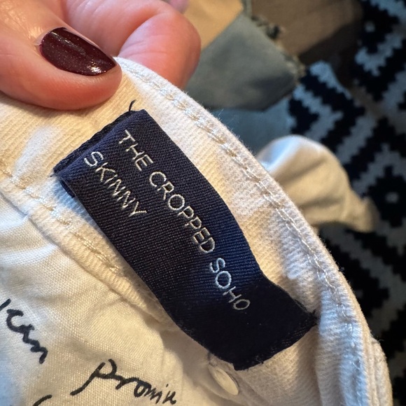 Boden crop soho skinny off white jeans size 12 excellent condition - Picture 4 of 5